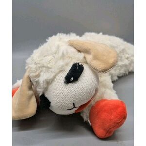 Lamb Chop Dog Toy 12" Multipet Brand Squeaky Pet Plush Animal  Lambchop